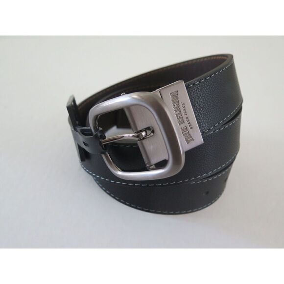 True Religion TR301536 Men Size 38 Black/Brown PU Leather Varis Reversible Belt - Picture 6 of 9